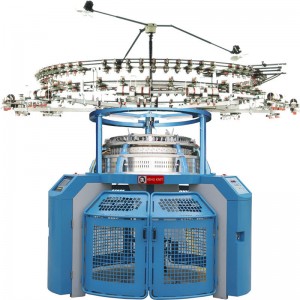 Фабрично високоскоростна компютъризирана кръгла машина с двойна фланелка