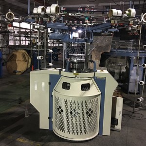 Компютризирана машина за високоскоростен кръгъл текстил с малък диаметър